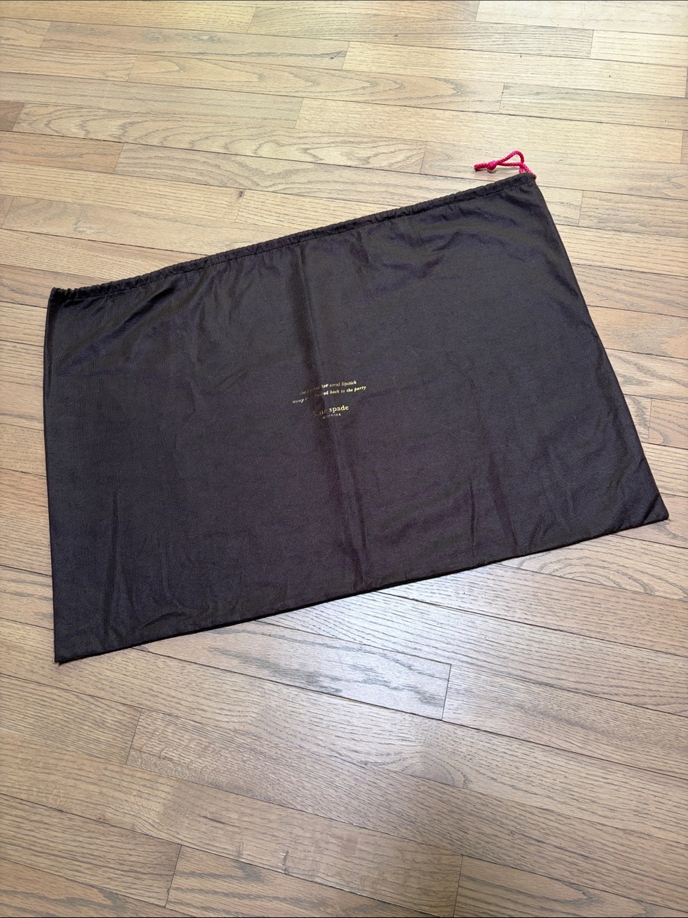 Kate Spade Dustbag - Brown w/Pink Cord